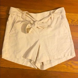 J. Crew tie waist linen/cotton short